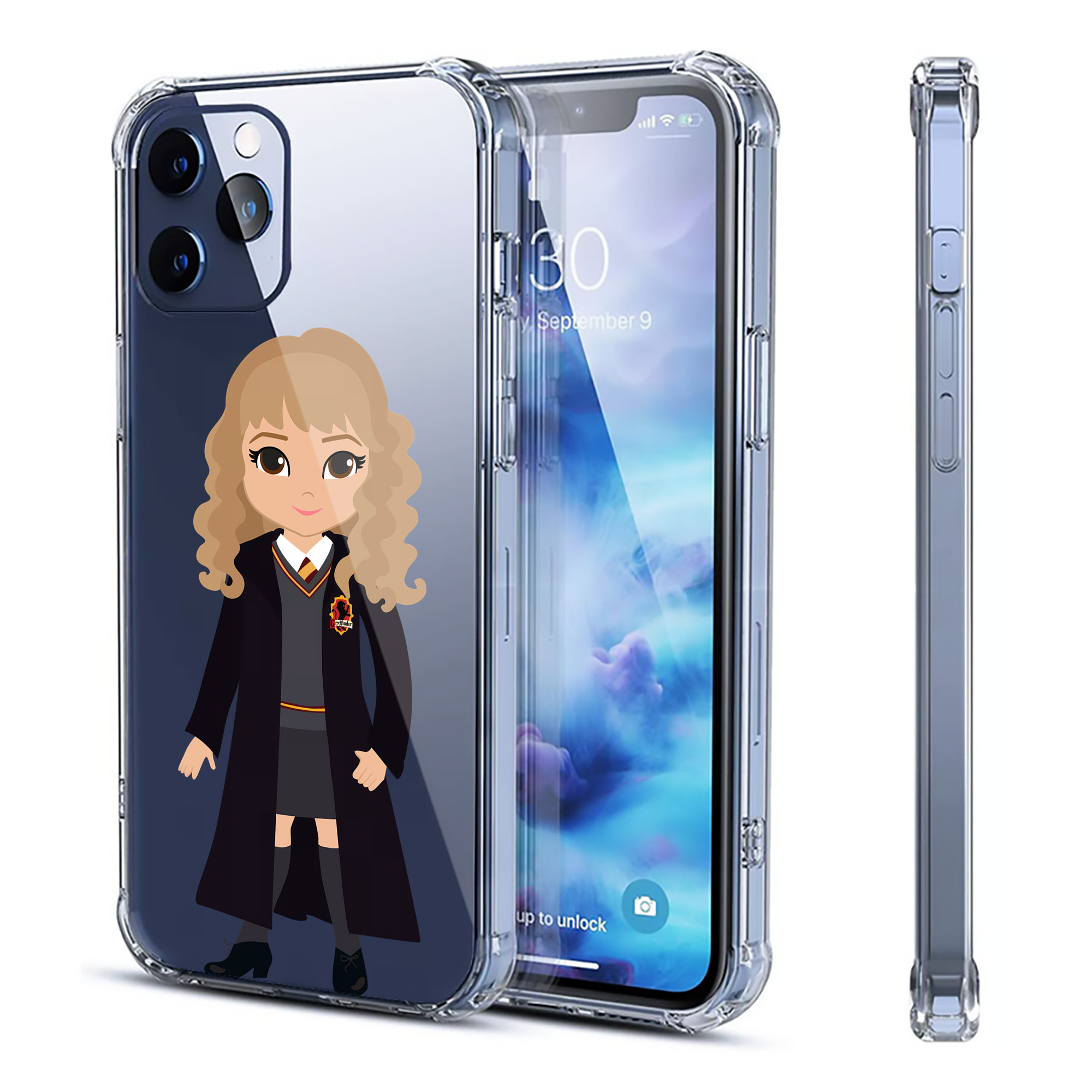 （画像用） Harry Potter ハリー・ポッターシリーズ 【iPhone 12シリーズ対応】透明スマホケース（クリアソフトケース）